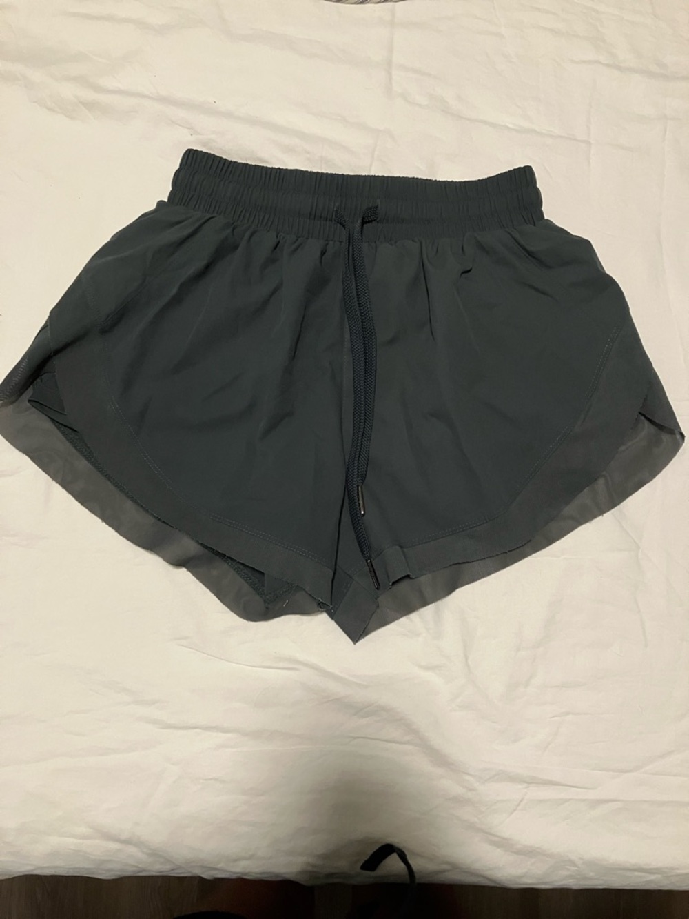 HALARA Dark Teal Green Athletic Drawstring Shorts